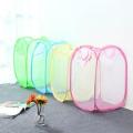 Foldable Net Laundry Basket (Multicolour). 