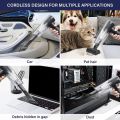 Portable 3 in 1 Mini Car Vacuum Cleaner & Air Blower Cordless Handheld Auto Vacuum Cleaner For Car Interior, Home, Computer. 