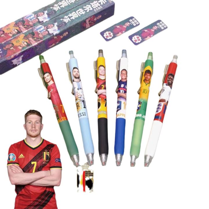 8028%20Qatar%20Football%20World%20Cup%20Small%20Blind%20Box%20Gel%20Pen%20Ronaldo%20Messi%200.5mm%20Black%20Press%20Water-based%20Pen%20-%20Image%205