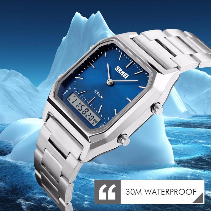 SKMEI%201220%20Waterproof%20Men's%20Fashion%20Casual%20Quartz%20Wristwatch,%20Chronograph%20Digital%20Dual%20Time%20Sports%20Watch%20-%20Gold%20-%20Image%208