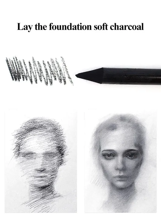 Marie's%20Full%20Woodless%20Carbon%20Non-wood%20Graphite%20Sticks%20Sketch%20Pencils%20-%20Image%204