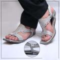 White Lawa chappal Hand made for men. 