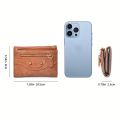 Billetera Sólida Para Mujer Con Decoración De Remaches Nuevos Para Mujeres, Con Textura Y Espacio Para Tarjetas De Crédito. 
