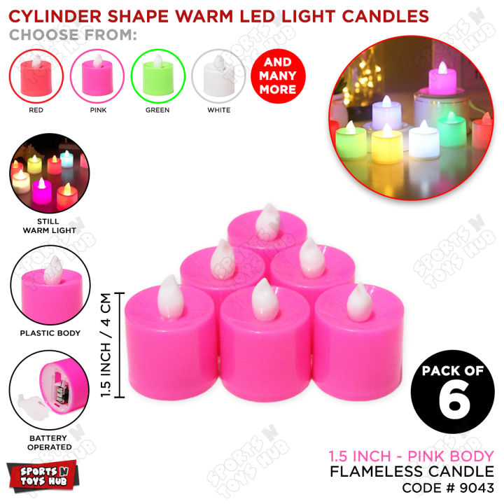 Pack of 6 Pcs LED Candles, Realistic Tea Lights Candles, LED Tealight Candles, Flickering Bright Tealights, Battery Operated Candles, Flameless Candles For Party Decor & Celebrate Candle Light Dinner