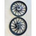 Motorcycle honda  cg125  alloy rims ( for all new nd old models + self start ). 