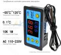 AC  220V W3231 LED Dual Display Digital Temperature Controller With NTC Sensor Probe. 