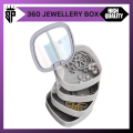 SP Dealz  Plastic Rotating Jewelry Organizer Box With Mirror Lid 4 Layer Creative Jewelry Storage Box For Earrings Ring Bracelet Lipstick (Abs, Multicolor, 11.2 X 11.2 X 12.2 Cm). 