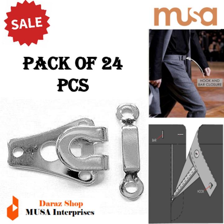 24 set/box Hook And Bar Fastener Trouser Skirt Pent Waist Extender Tailor Dress Maker Factory supply