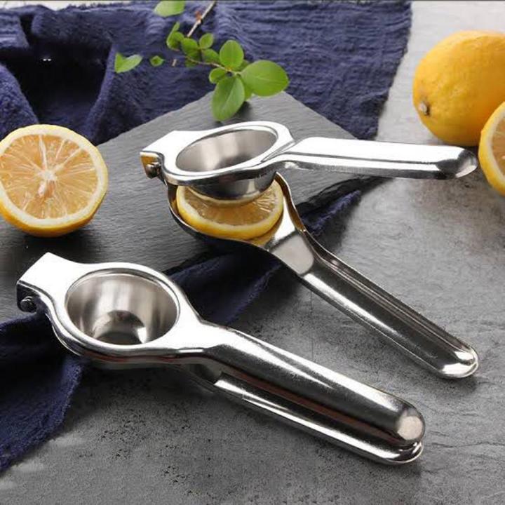 Squeezer-Lemon Squeeze-r Limo Nichor Steel-Stainless Steel Manual Single Press Lemon Squeezer - Silver