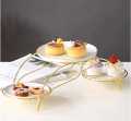 Cake stand Ceramic Cake Display Stand Multi-layer Cupcake Stand Light Luxury Dessert Table Wedding Party Cake Plate Afternoon Tea Snack Stand Metal Cake Stands. 