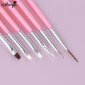 Monja 15Pcs/Set Nail Art Brush Acrylic UV Gel French Design Painting Line Manicure Brush Rhinestone Embellished Manicure Tools. 