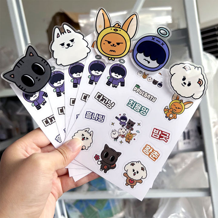 Kpop Idol TXT PPULBATU Stickers PVC Cute Cartoon Waterproof Sticker