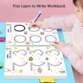 Children Tracing Book-Magical Tracing Workbook Set - Reusable Calligraphy Copybook Magic Practice Copybook, Early Educational Training Drawing Book Tracing Paper for Preschoolers and Kindergarten Kids. 