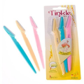 Stainless Steel Tinkle Eye Brow Razor for Women - Pack of 3 Multicolour. 