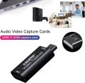 Video Recording Card Capture Card HDMI USB Adapter, 4K HDMI Capture Card HDMI Video Capture USB 2.0 1080P for Gaming, Streaming TV, Recorder Live Streaming Video for Windows Mac OS. 