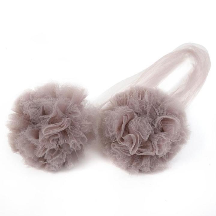 thumbnail image 2 of Flower Ball Bed Decor - Hanging Mesh Gauze Pom Poms For Baby Cribs & Nursery Wall Decor 2 of 11