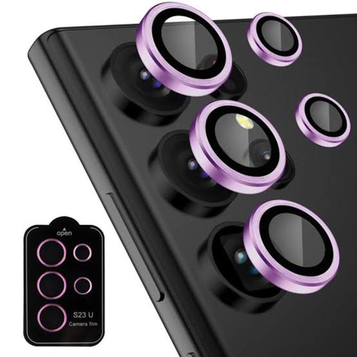 Samsung Galaxy S23 Ultra 3D Back Camera Lens Protector Lavender