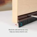 Techmanistan Door Seal Bottom, Door Air Gap Nylon Brush Sheild, Nylon Brush Type Door Fitting Bottom with Aluminum Frame for Gap 2-38mm, Door Seal Aluminium Plate with Nylon Brush. 
