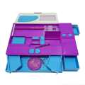 Barbie Cartoon character Multifunction Jumbo Pencil Box, Stationery Box, With Calculator and Keychain for Kids-WaoDeals. 