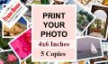 customized print your design on Premium Glossy. (one Photo) Paper size 4x6 inches. rs.60 each photo. 