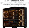 ASUS A32 PLUS TG ARGB ATX PC Case Supports 360mm radiators and 420mm graphics cards and pre-installed ARGB fans. 