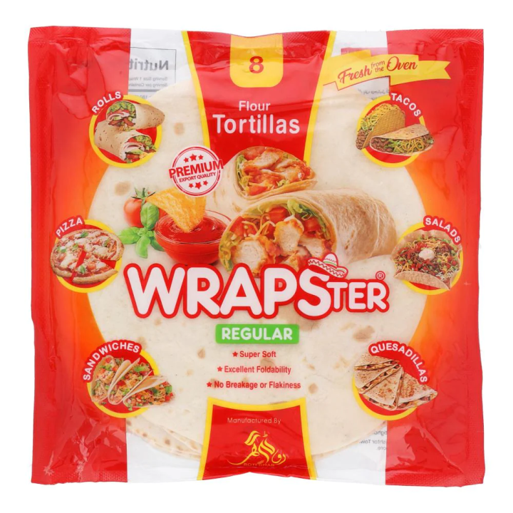 Wrapster Flour Tortillas Regular, 8-Pack