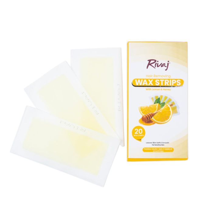 Rivaj Lemon & Honey Hair Removing Body Wax Strips