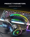 Aula S608 Rainbow 3.5mm + USB-A Gaming Headset  connect the Aula S608 to your computer with a 3.5 mm jack The RGB lighting can easily match the atmosphere of your room. 
