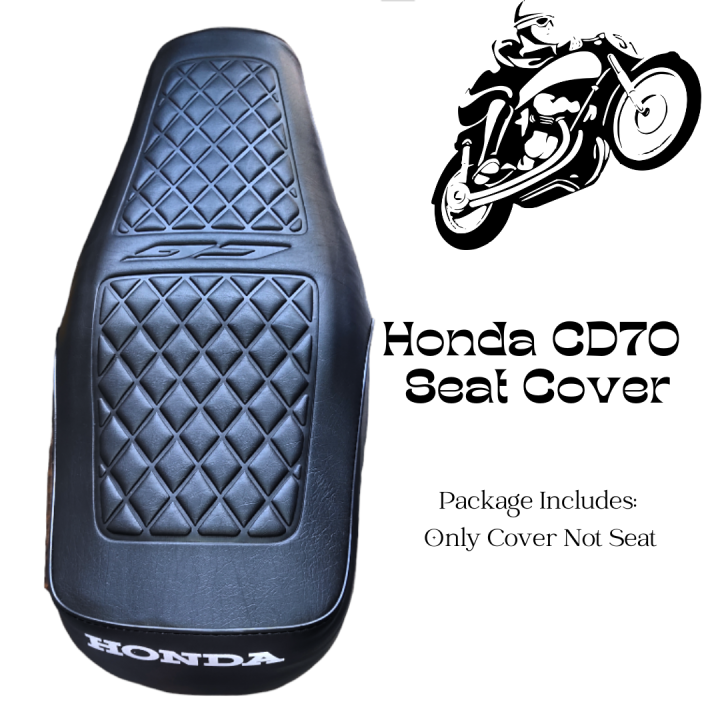 Honda CD70  2024 2025 Model Rexine Seat Cover CD 70 Black Rexine Seat Cover