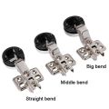 2PCS Home No Hole Connector Cabinet Hinge Clip Window Accessories Glass Door Hinge Furniture Supplies. 