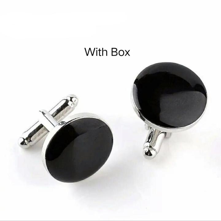 Sample Black dark blue Stud Cufflinks For Men Shirt Luxury And Beautiful - Complete Your Formal Look With These Stylish Cufflinks