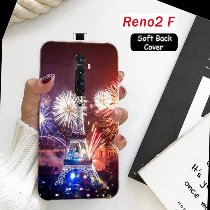 Oppo Reno 2F Back Cover - Eiffal Tower Soft Case Cover for Oppo Reno 2F