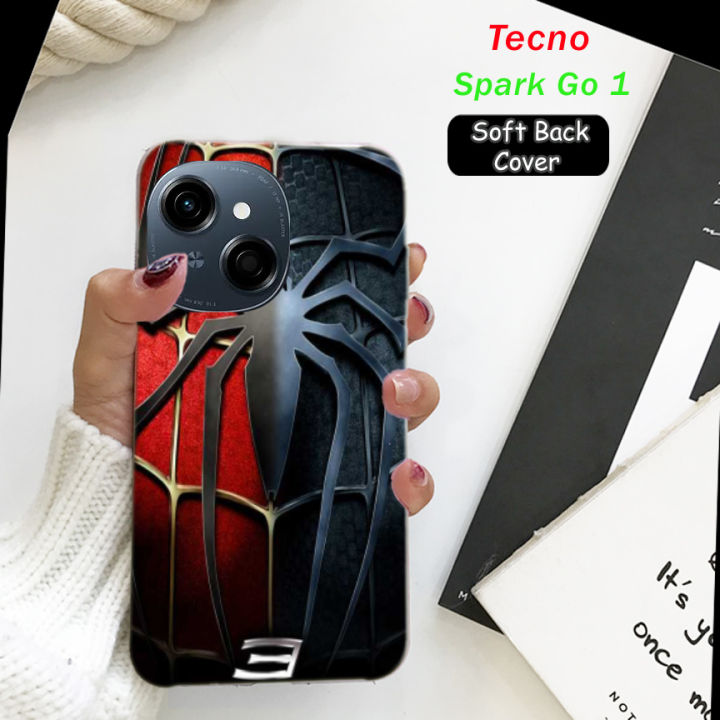 Tecno Spark Go 1 Back Cover - Spider Man Soft Case