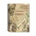 Mayfair Moments - Butterfly Vintage Spiral Notebook | A5 , A4 Sizes 200 pages | Aesthetic Girls Notebook | Butterfly Design Diary. 