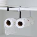 Door Cabinet Hanging Paper Towel Storage Rack Iron Cabinet Partition Layer Roll Paper Holder. 