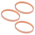 ARELENE 3 x Orange PU Belt Suitable for Makita Planer 1900B. 