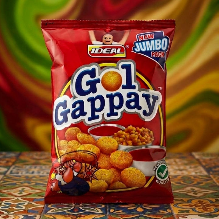 Puff Pops Gol Gappy Spicy Puff Pops Jumbo Packet and Large Packet Crunchy, Tangy ...