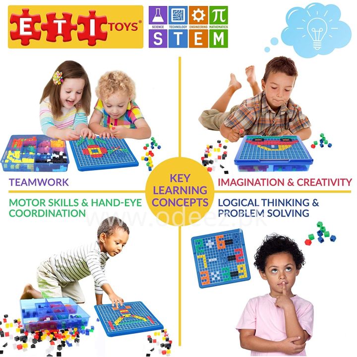 Educational%203D%20Mosaic%20Puzzle%20Game%20for%20Kids%20-%20490pcs%20Multi-Color%20Creative%20Pattern%20with%20Cards%20-%20Image%207