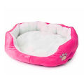 Fleece Samoyed Huskie Pet Dog Cat Sleeping Bed Cushion Pad Blanket Nest Seat. 