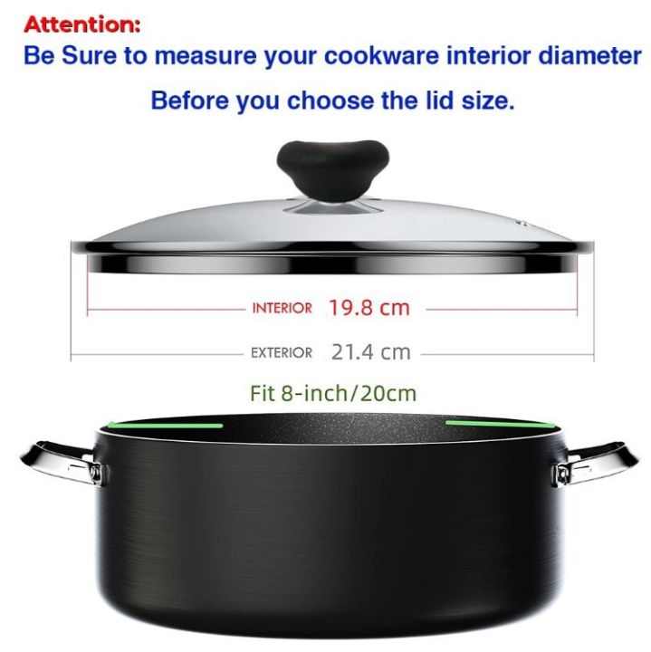 ZOYAN%20COOKWARE%2034cm%20Premium%20Quality%20Glass%20Lid%2034%20CM%20/%20Cover%20for%20pan%20&%20pots%20with%20stylish%20Wooden%20Knob%20-%20Image%204