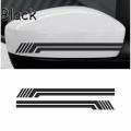 2 Pcs (Black) Latest Side Mirror Reflective Decals Stickers for Auto Car Side Mirror L+R Rear view Stickers Car decoration Car Sticker,Car Accessories, Stickers for Car. 