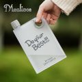 New stylish A5 memo paper bottle flat portable notebook water bottle school activities outdoor sports utensils. 