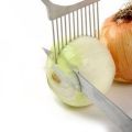 Onion Holder Hand Held Easy Slicer Cutter Potato Wedge Kitchen Safe Fork Kitchen Cutting Tools Tomato Onion Safe Fork Gadgets-blue. 