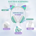Cat Ear Headset,STN-28 STN28 Bluetooth 5.0 LED Cat Ear Headphones Kids Headset Young Glowing Cat Ear Headphones. 