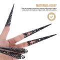 Claw Finger Nail Ring Rings Fingertip Nails Queen Tip Claws Fingernail Ancient Halloween Floral Cosplay Gothic. 