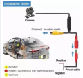 Universal HD CCD 8 LED Car Rear View Camera Night Vision Car Reverse Rearview Camera Wide Angle Car Backup Parking Camera. 