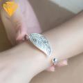 BODHI Cuff Bracelet Opening End Ladies Leaf Bracelet Fashion Accessory. 