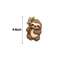 Diy Craft Sticker 50pcs Cute Cartoon Sloth Stickers Waterproof Vinyl Decals for Water Bottles Laptops Skateboards Diverse Animal Patterns Diy Art Decorative Graffiti Stickers Ideal for Scrapbooking. 