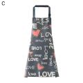 Cooking Apron Waterproof Nordic Style Adult Print Cooking Apron. 