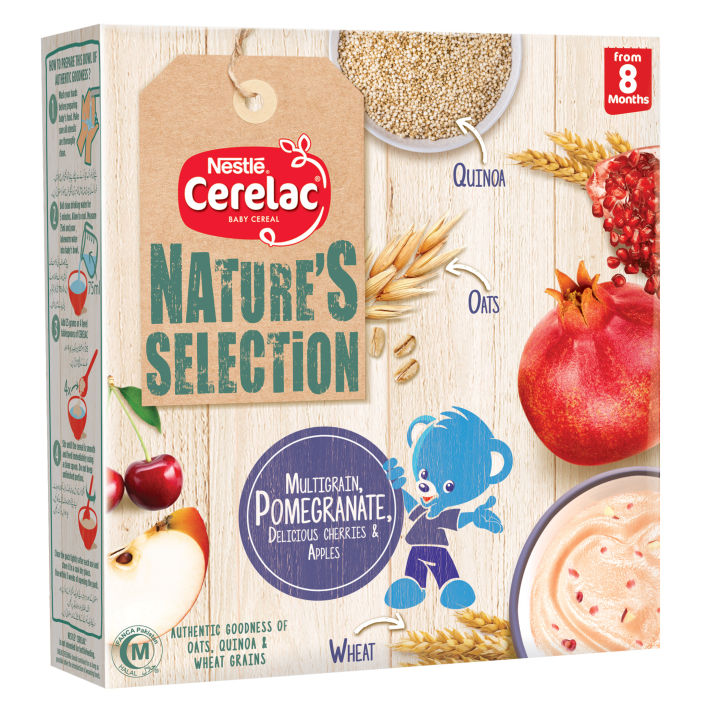 Baby Food - NESTLE CERELAC Nature's Selection (Multigrain,Pomegranate, & Cherries) 175g